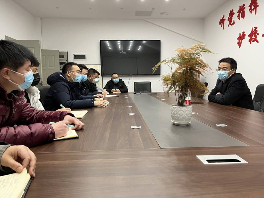 1月12日朱永利副校长调研指导工作 1月12日朱永利副校长调研指导工作